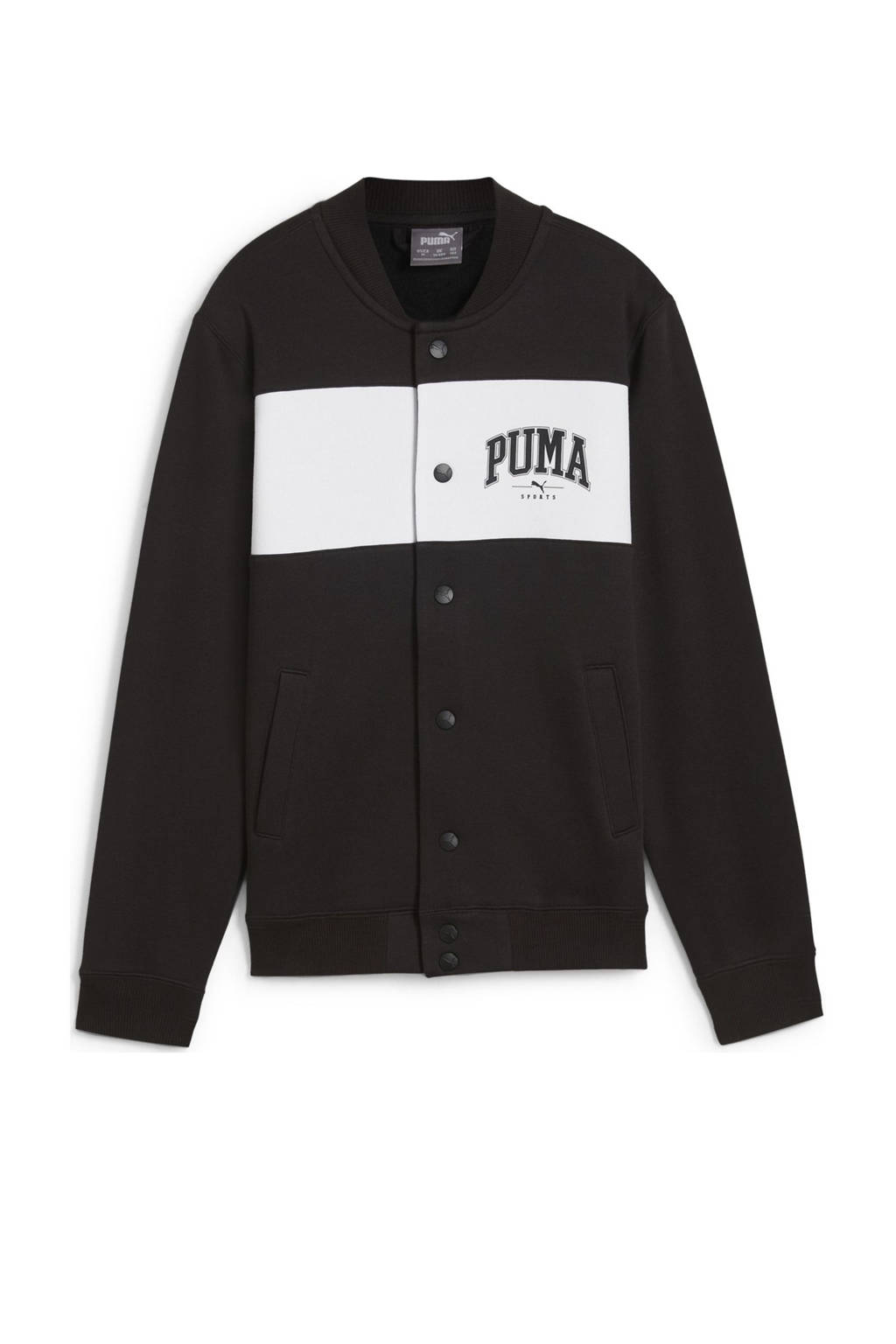 Puma sweatvest Swuad Bomber zwart/ecru