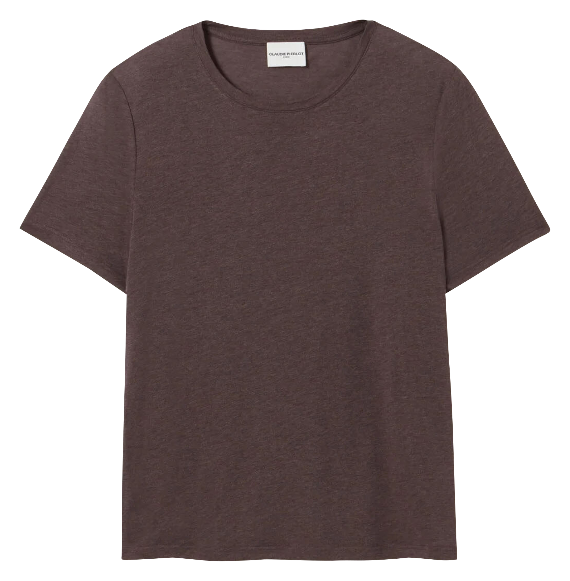Tee-shirt manches courtes brodé | Marron