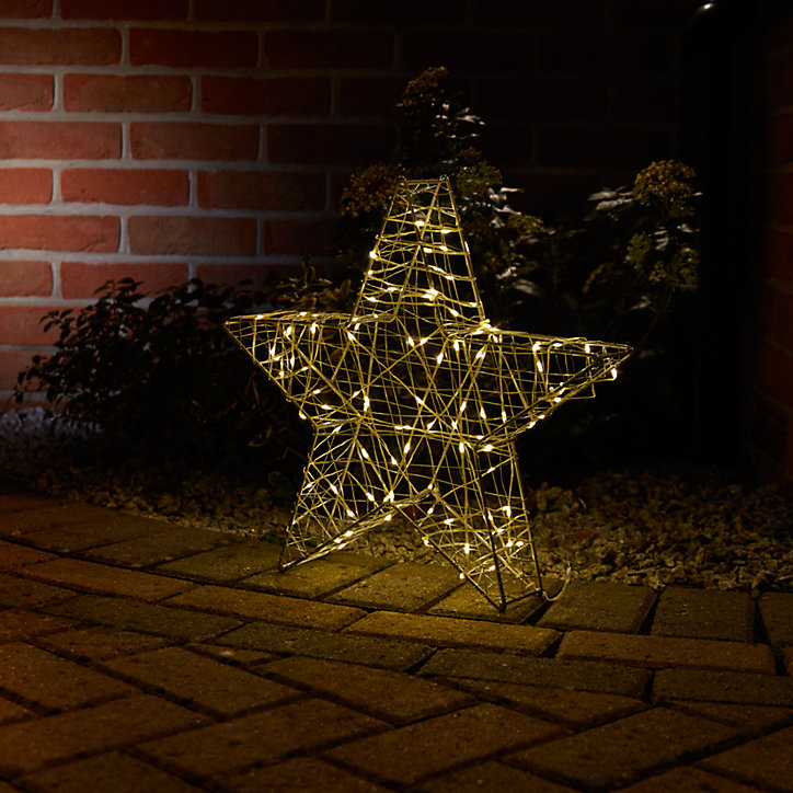 Etoile de noël lumineuse blanc / chaud pour intérieur/extérieur 100 LED