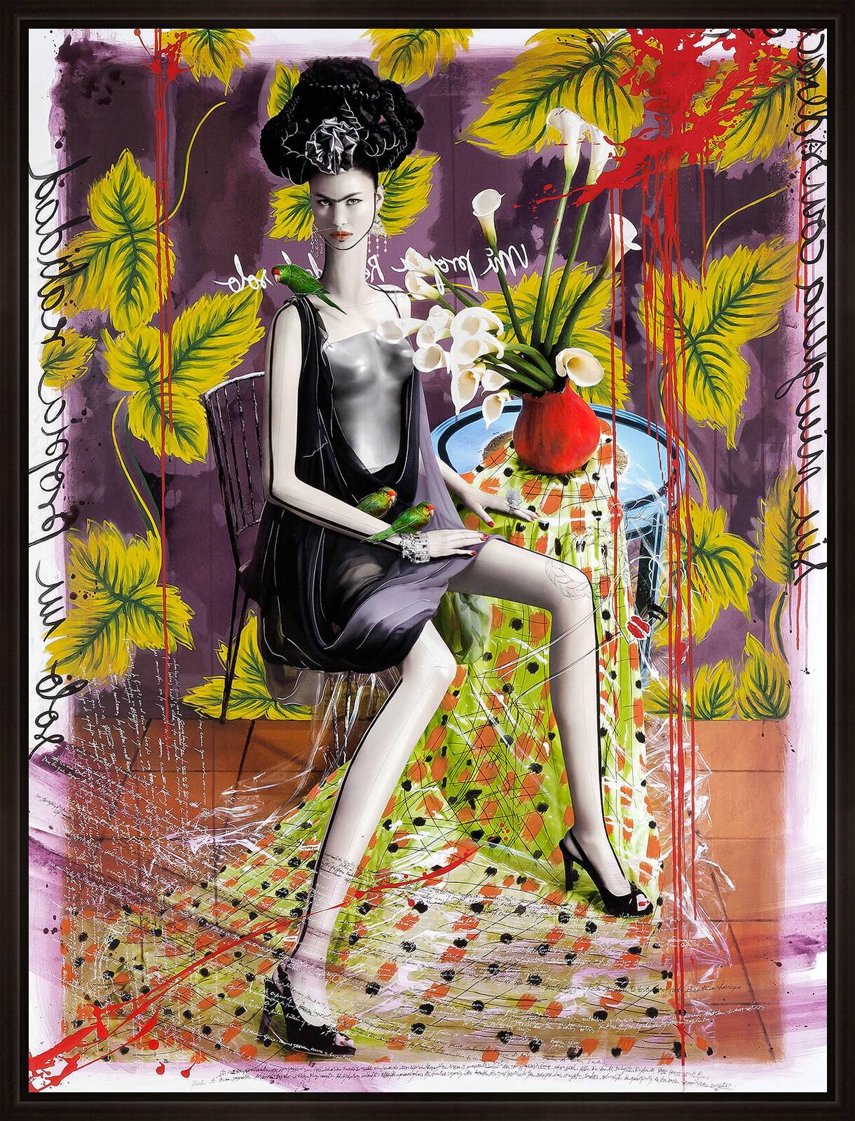 Frida with Arum Lilies by Efren Isaza - Limited Edition. Edition of: 150. Signed.