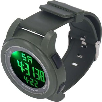 Digitale Sporthorloges - OD Groen - Waterdicht - LED-scherm 5Bar