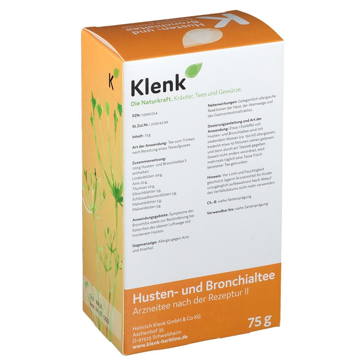 Husten- & Bronchialtee Arznei-Tee klenk