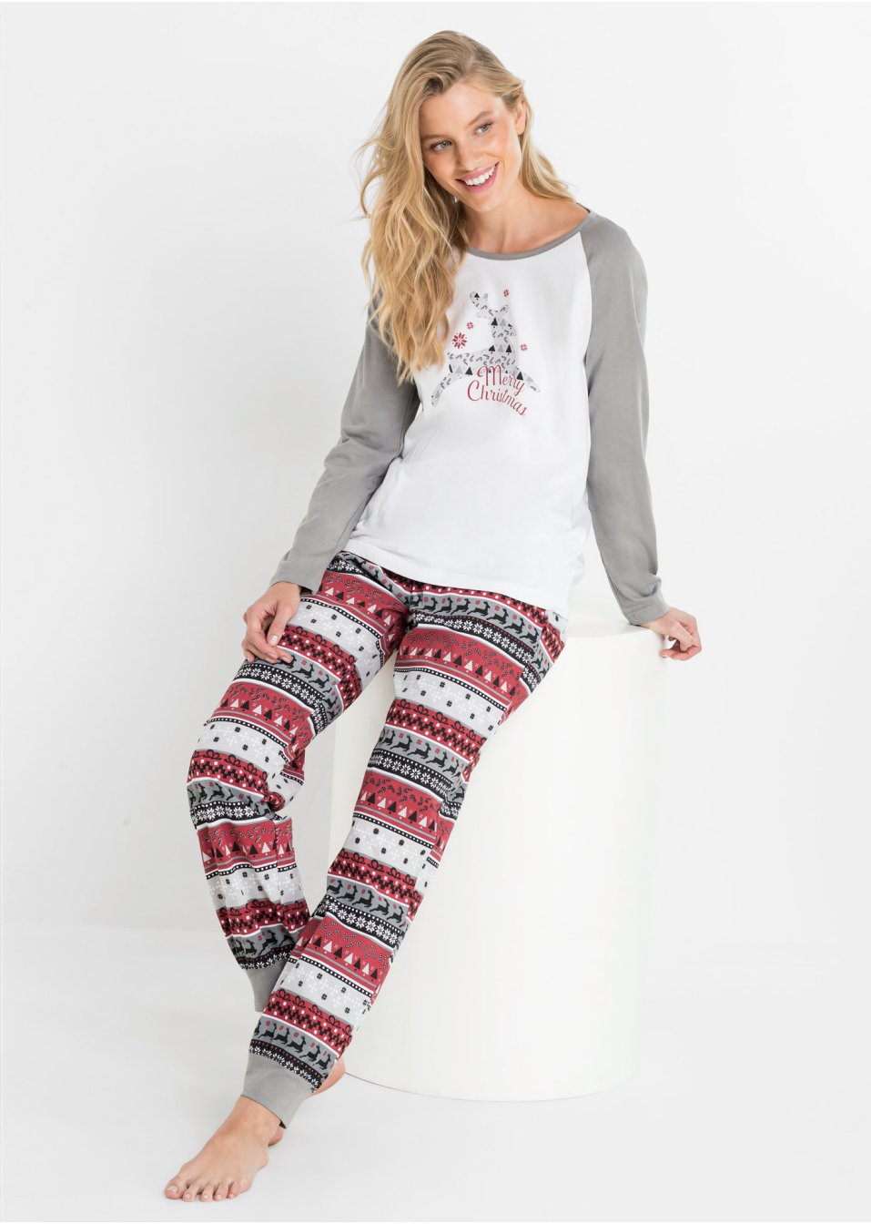 Pyjama van biologisch katoen (2-dlg. set)