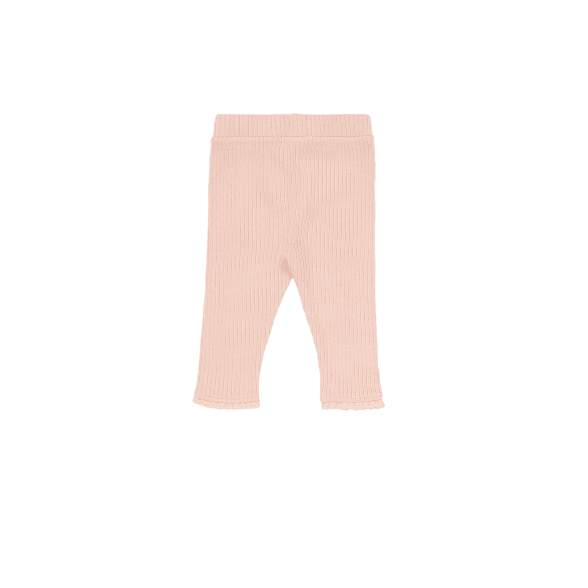 BETSY - Legging côtelé en coton mélangé | Rose