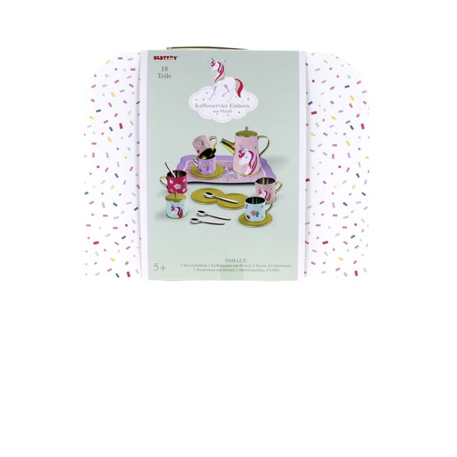 Besttoy - Teeservice im Koffer - Einhorn - 18-tlg.