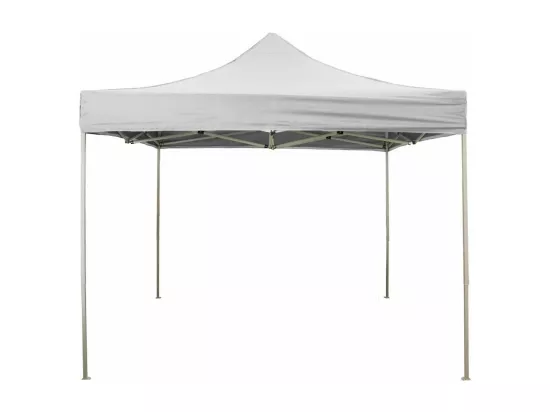 Gazébo pliant pliant 3 X 2 Blanc recouvert de PVC imperméable