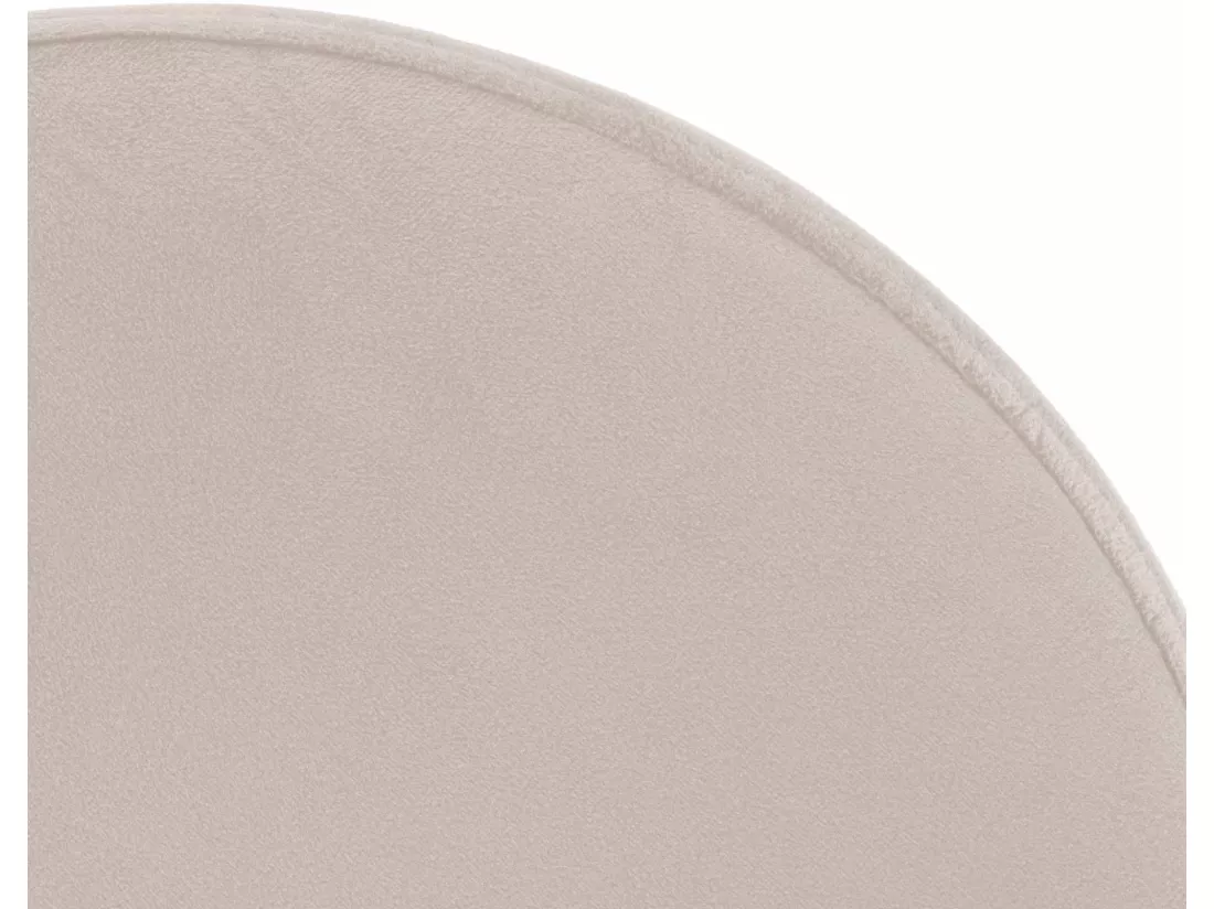 Tabouret de bar - Velours & Noir - Crème - Ponte