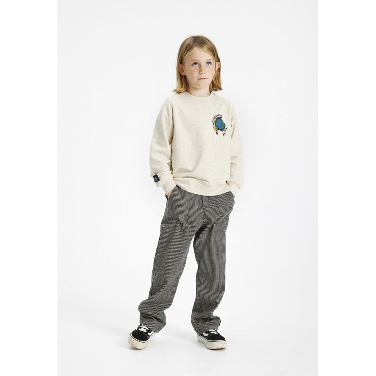 The New TNLeonel Sweatshirt Oatmeal melange