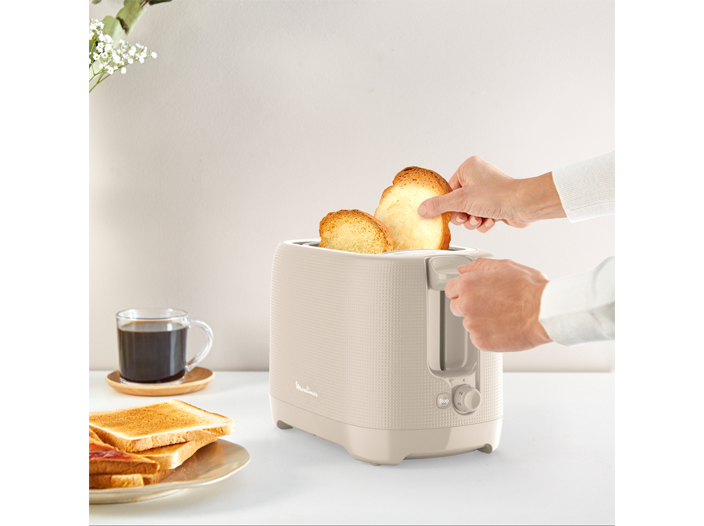 TORRADEIRA DE 2 FENDAS MOULINEX LT2M0B10 MORNING FAIR GREY 850W