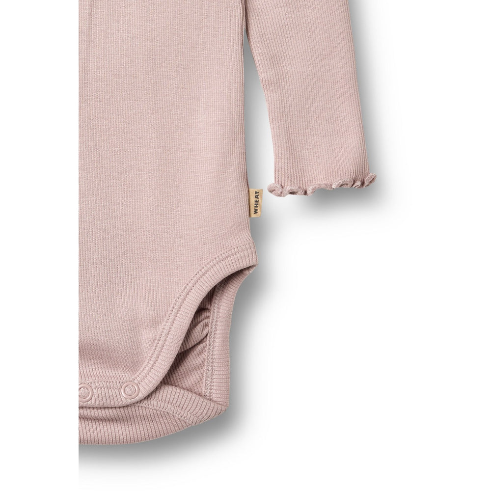 Køb Wheat Soft Lilac Rib Body L/S Lotta