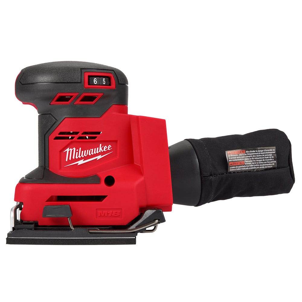 MILWAUKEE 18V 1/4 Sheet Sander Skin M18BQSS0