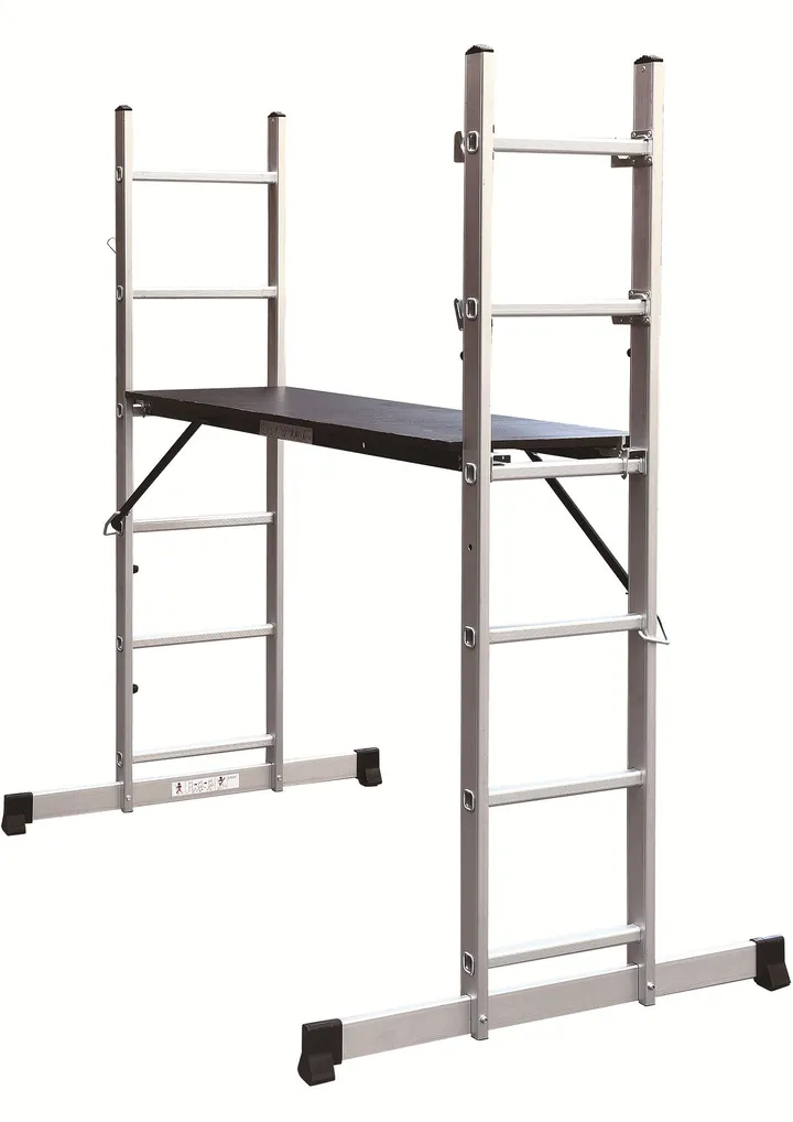 NOBRAND Stilladsstige, alu/sort, max. belastning 150 kg