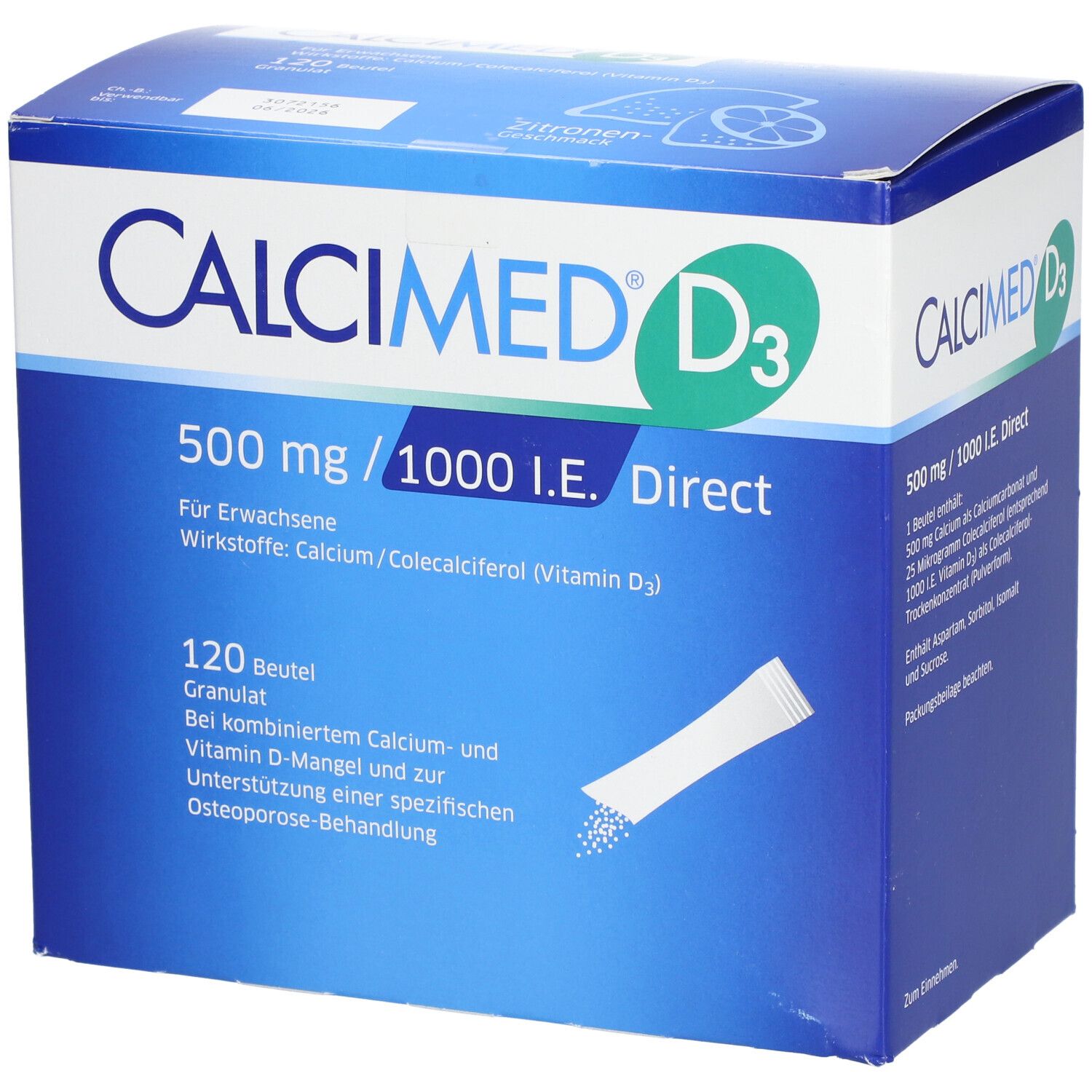 CALCIMED® D3 500mg / 1000 I.E. Direct