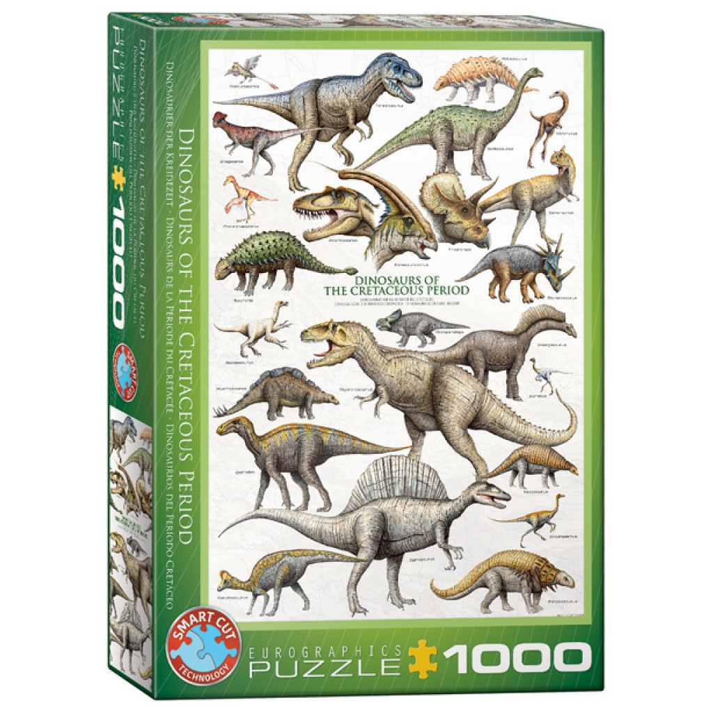 Puzzle - Dinosaures de la Période du Crétacée - 1000 Pièces
