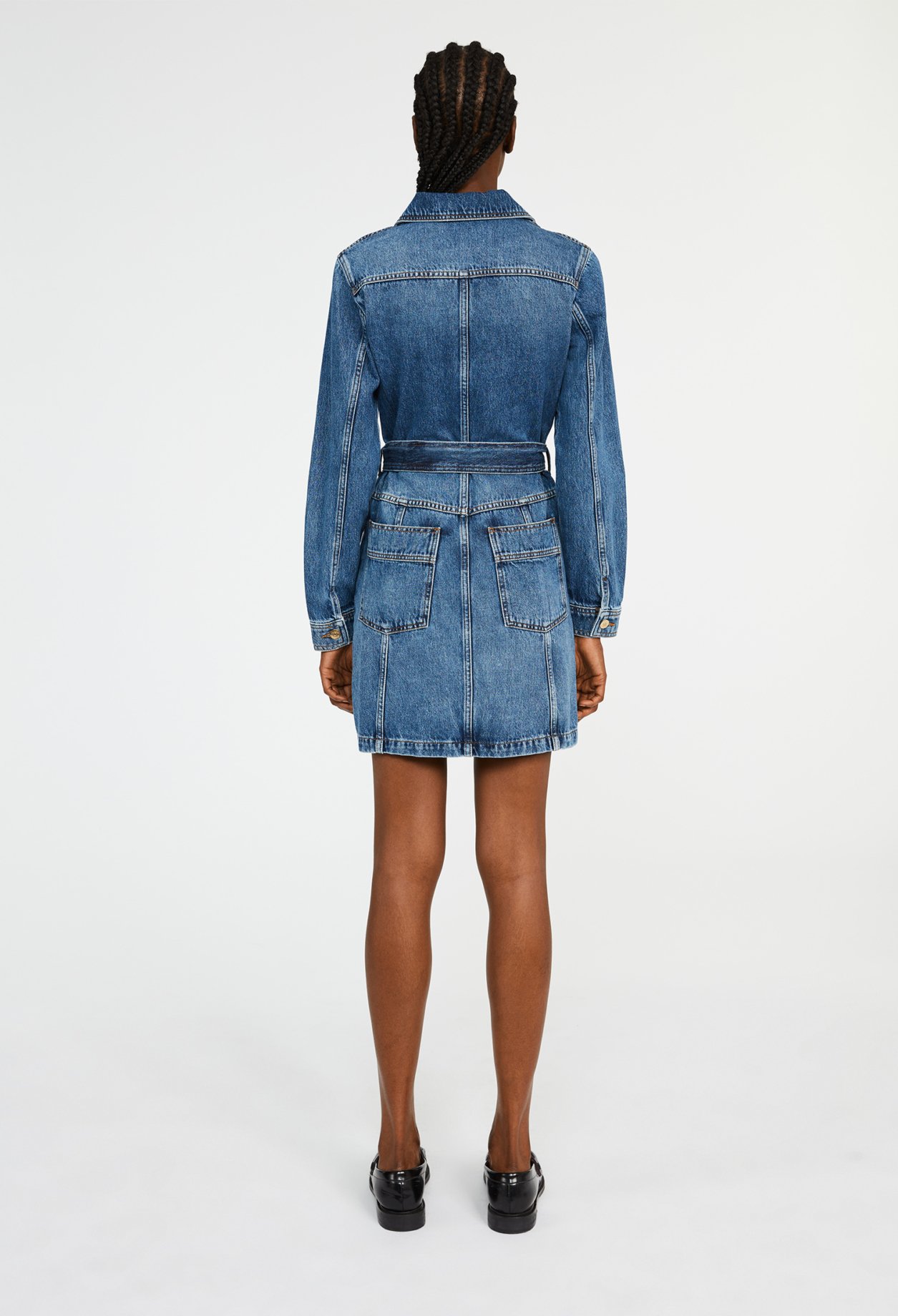 Robe bleue courte