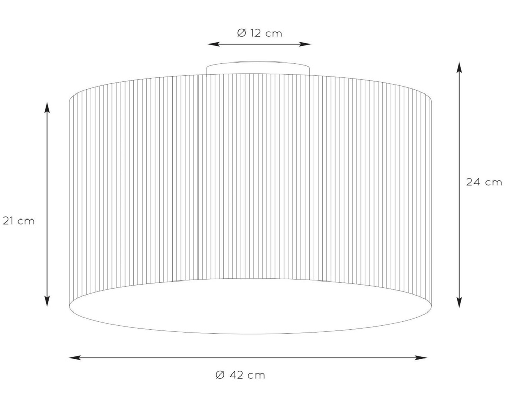 Lucide Magius plafondlamp 42cm E27 rotan