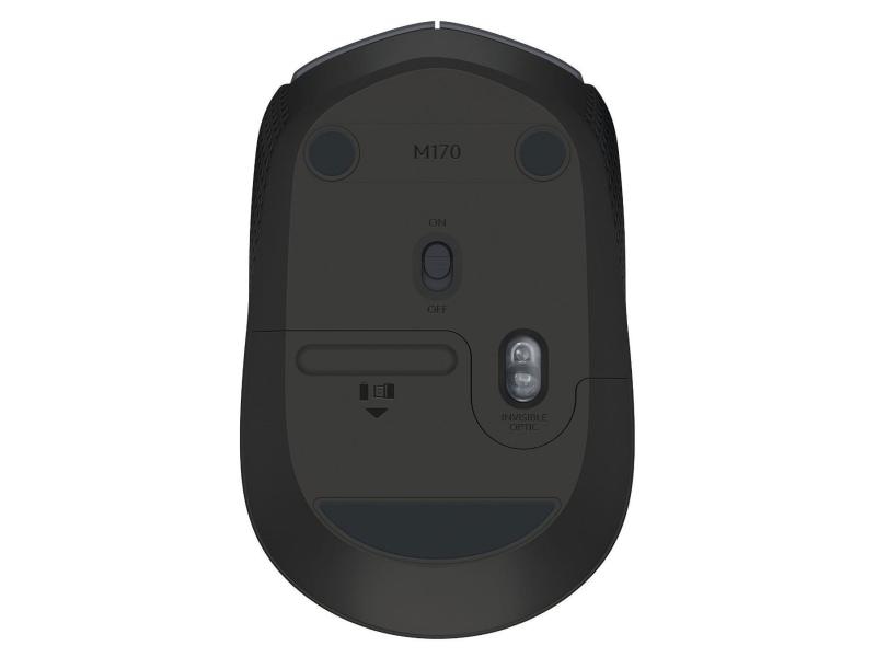 Logitech Maus M170 , kabellos Kleine 3-Tasten-Wireless-Maus für Links- & Rechtshänder mit bis zu 12 Monaten Batterielaufzeit
