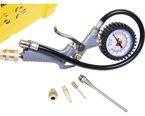 Stanley mobiele compressor inclusief bandenpomp, 3m luchtslang en 3x adapters