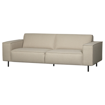 WOOOD 3-zits bank Roman beige geweven stof