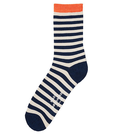 Mads N?rgaard Strømper - 2-pak - Ana Mix - Blåe Stripe/Black Cof