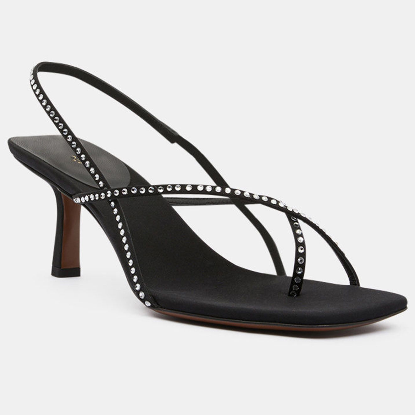 Neous Slingbacks à Strass Shamali noirs - Talon 6.5 cm