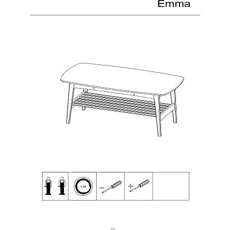 Emma sofabord - finer eg