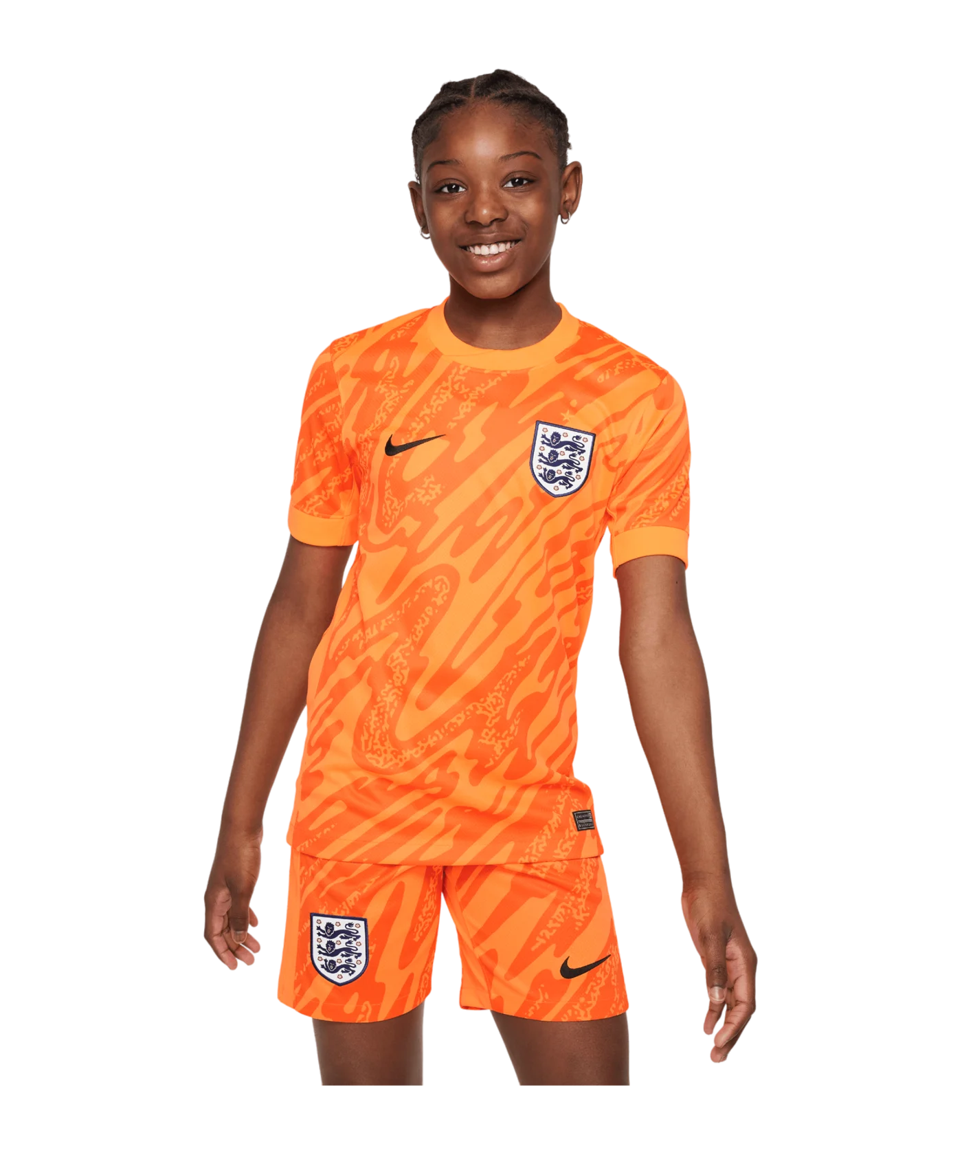 Nike England Torwarttrikot kurzarm EM 2024 Kids Orange F803