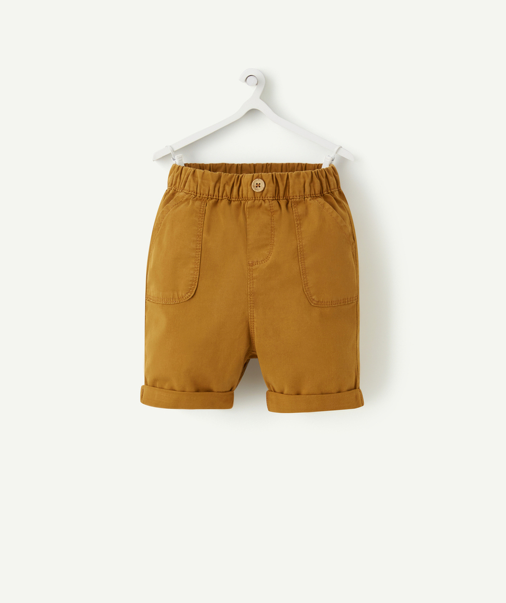 BERMUDA BÉBÉ GARÇON MOUTARDE
