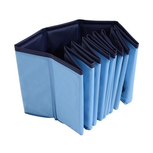 Banheira dobrável para animais de estimação PawHut, azul claro