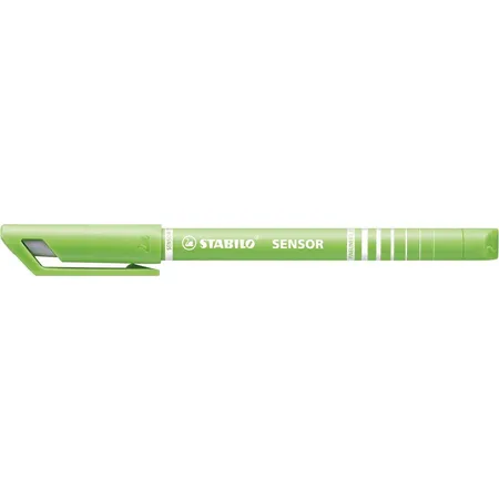 Fineliner mit gefederter Spitze - STABILO SENSOR F - fein - Einzelstift - hellgrün