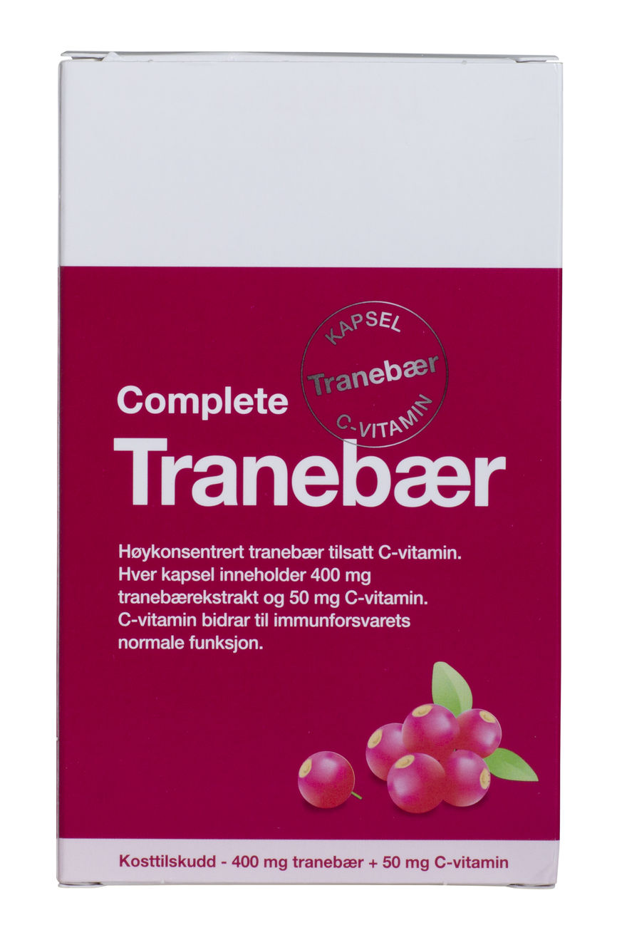 Complete tranebær m/C-vitamin 400 mg/50 mg 60 kapsler