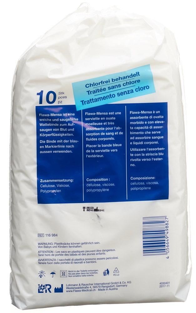 FLAWA mensa Wattebinden Btl 10 Stk