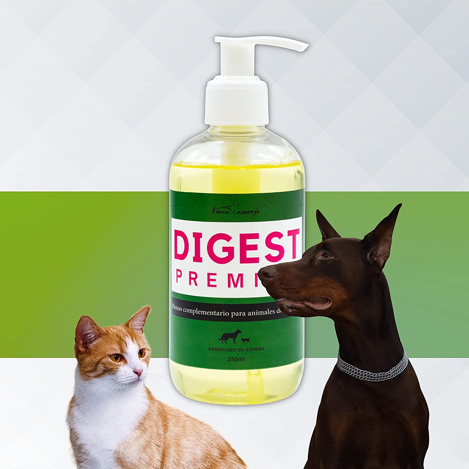 Óleo Prebiótico para Animais de Estimação – DIGEST PREMIUM 250ml - Suplemento Nutricional com Levedura de Cerveja e Chicória - Melhora a Saúde Intestinal de Cães e Gatos – Frasco com Dosador