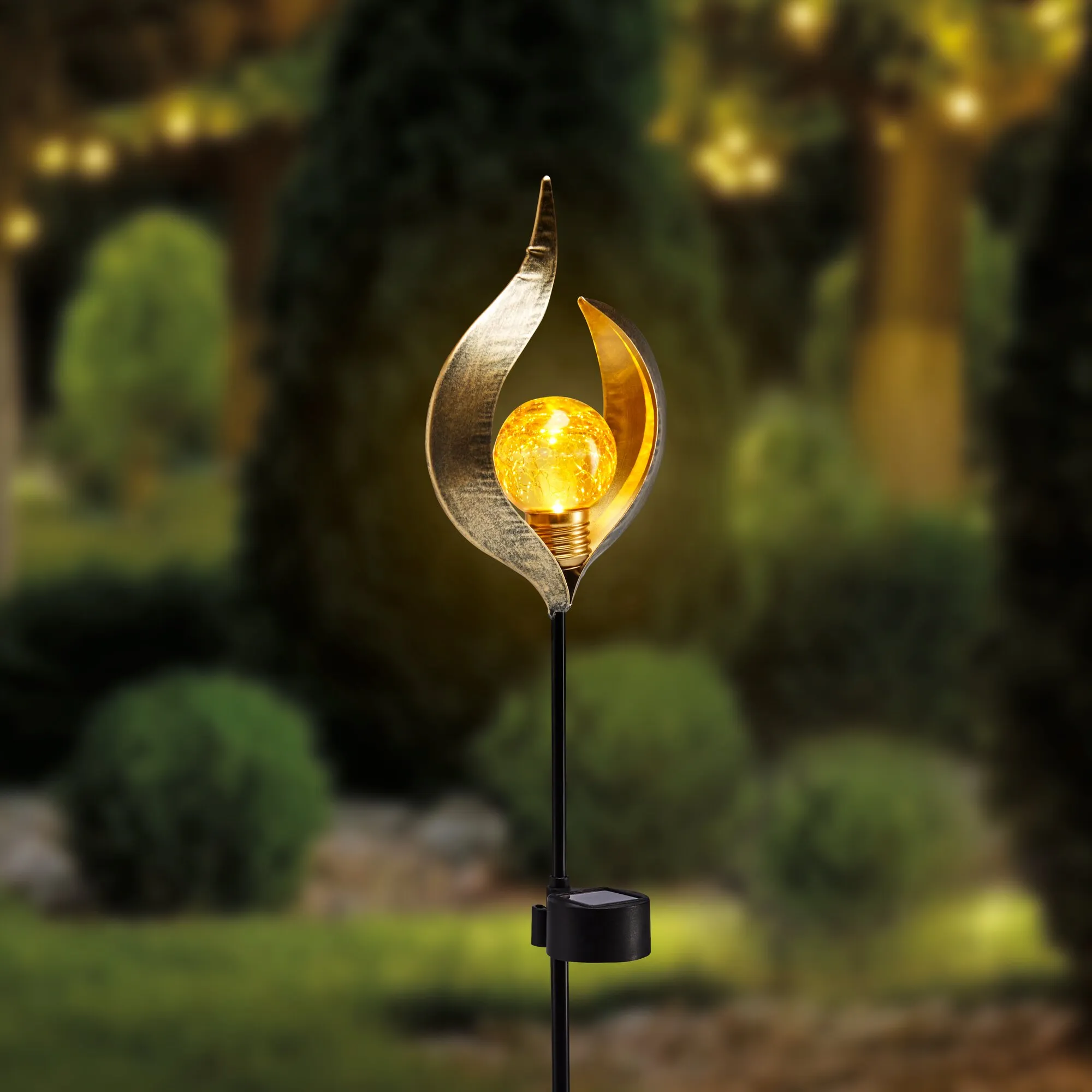 Solar-Stab mit Ornament, ca. 59cm