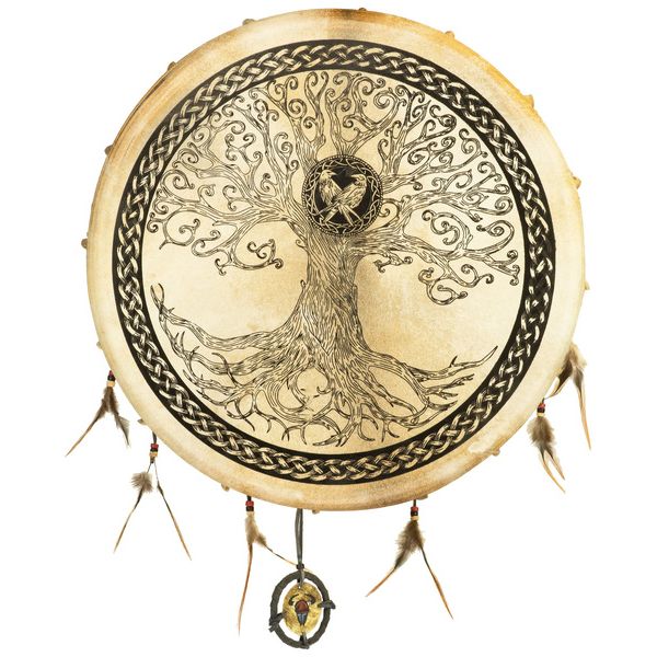 Terre Shaman Drum Goat Skin Tree 60