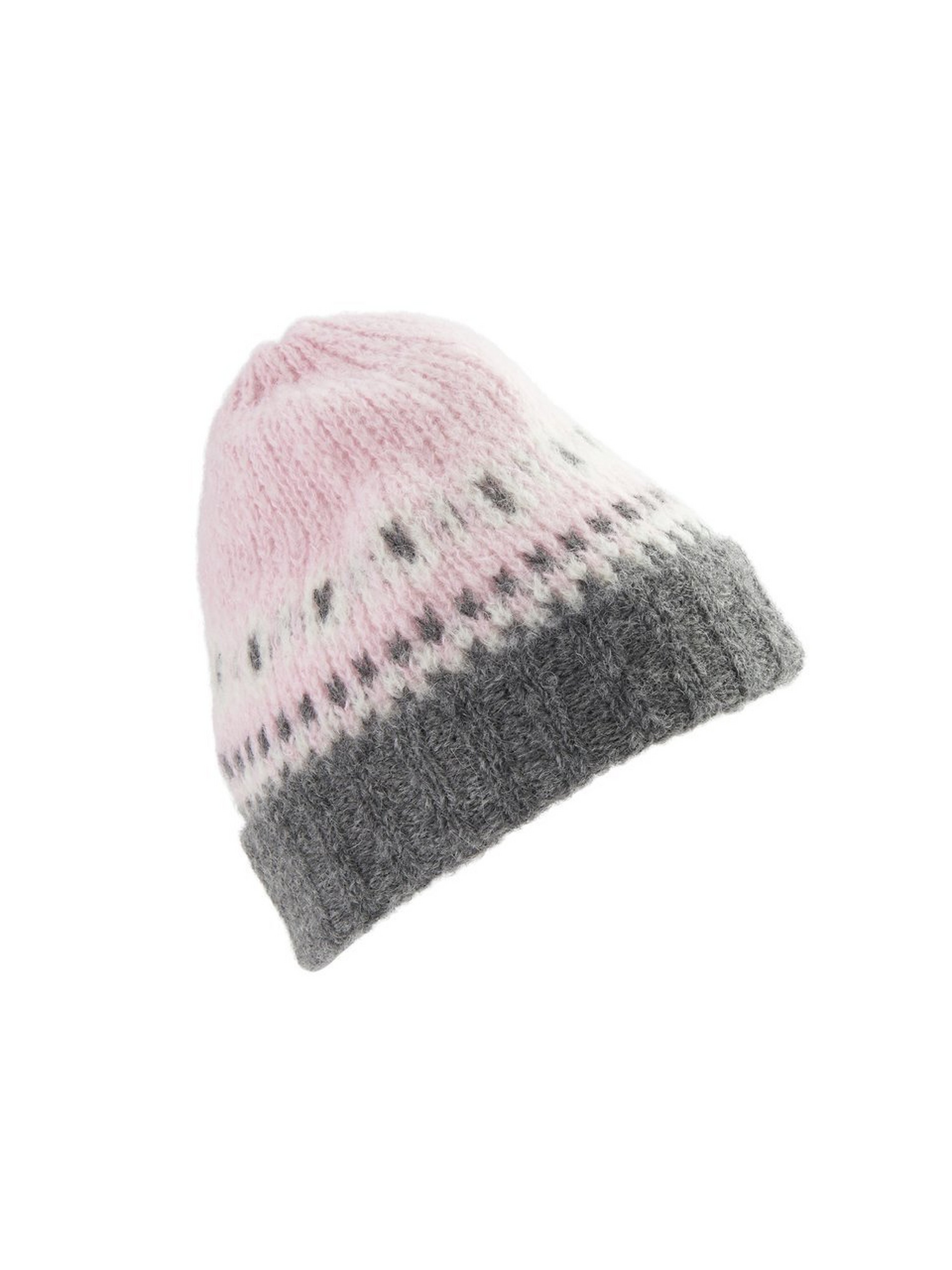 Strickmütze mit Norweger-Muster