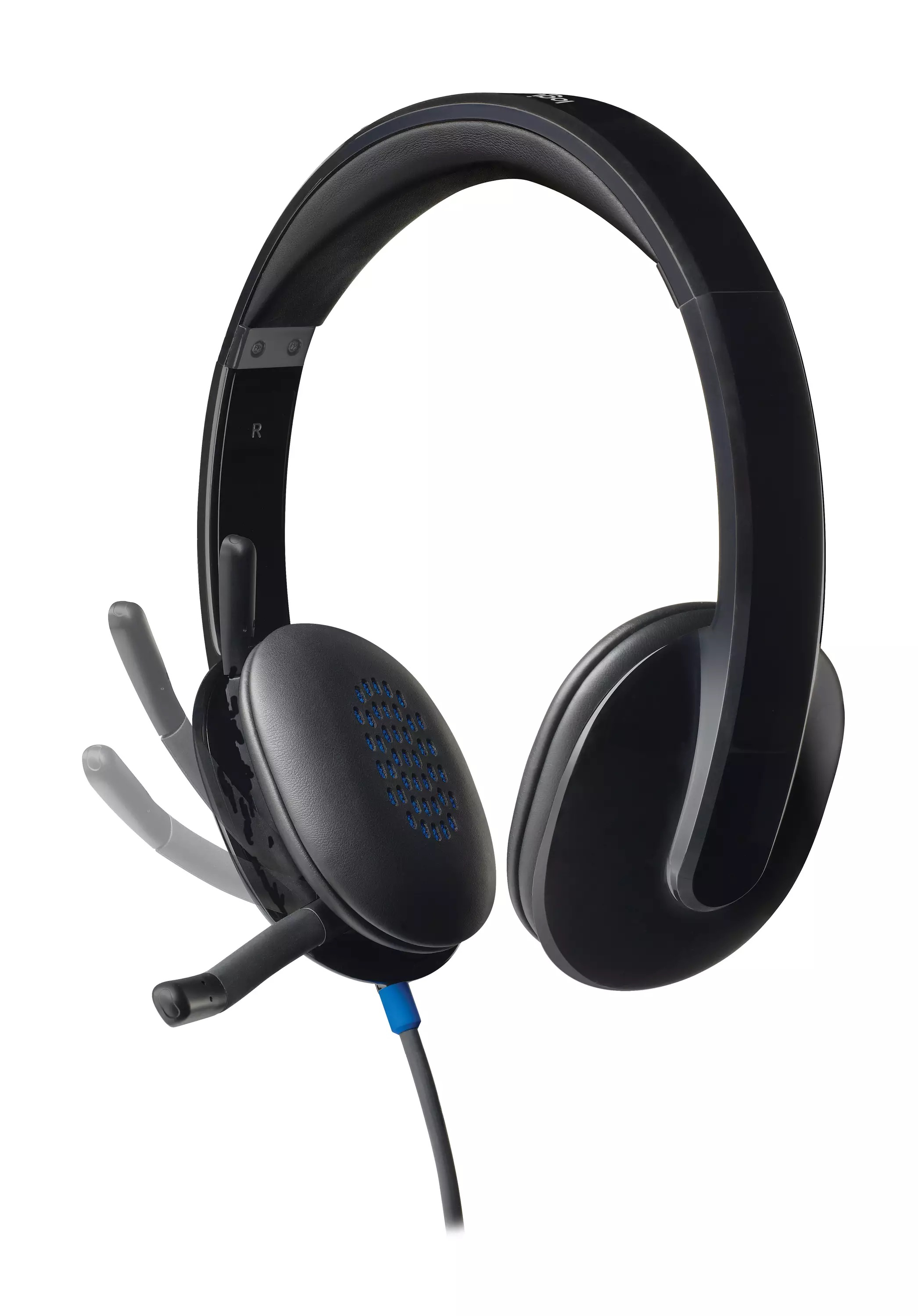 H540 On-Ear Kopfhörer Office Stereo Headset mit USB A Anschluss (981-000480) - Schwarz