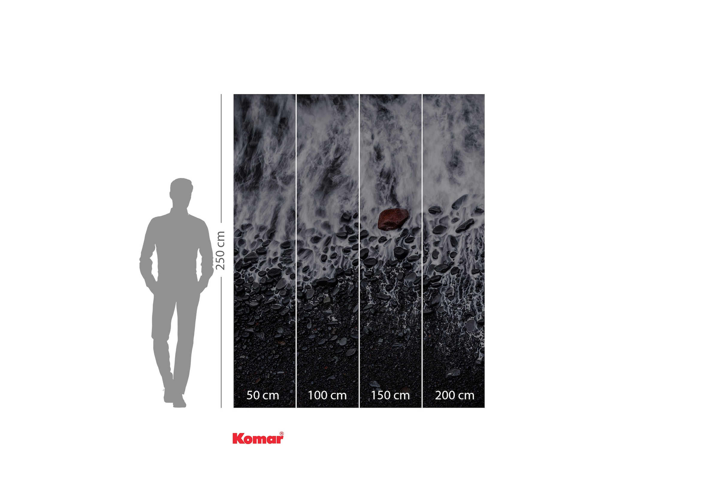 Komar Fototapete »Digitaldruck Vlies -  Red Rock - Grösse 200 x 250 cm« bedruckt | floral | geblümt | gemustert | tropisch glatt Wohnzimmer, Schlafzimmer