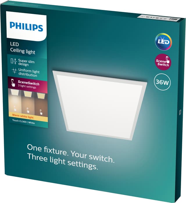 Philips Squared Touch loftslampe 36W