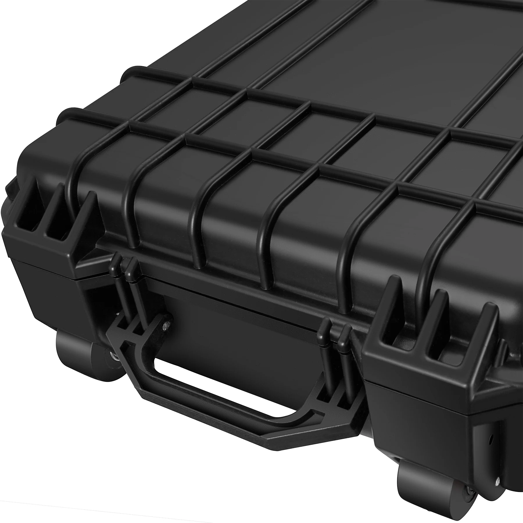 tectake® Gewehrkoffer, aus robuster Hartschale, wasserdicht und temperaturbeständig, 3 dicke Schaumstoffeinlagen, Druckausgleichsventil, 113,5 x 41 x 16 cm