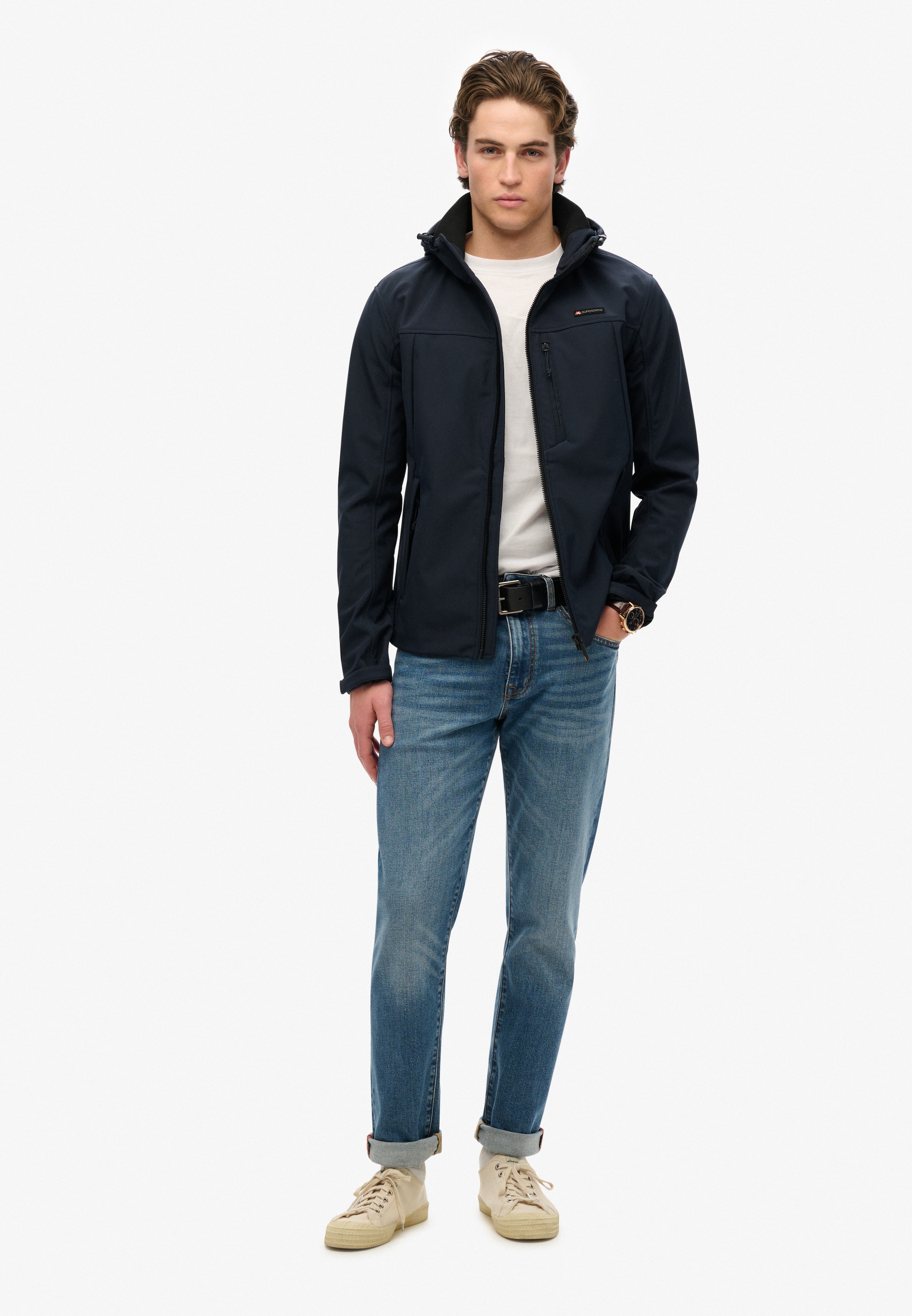 Superdry Outdoorjacke »HOODED SOFT SHELL TREKKER JKT« mit Kapuze