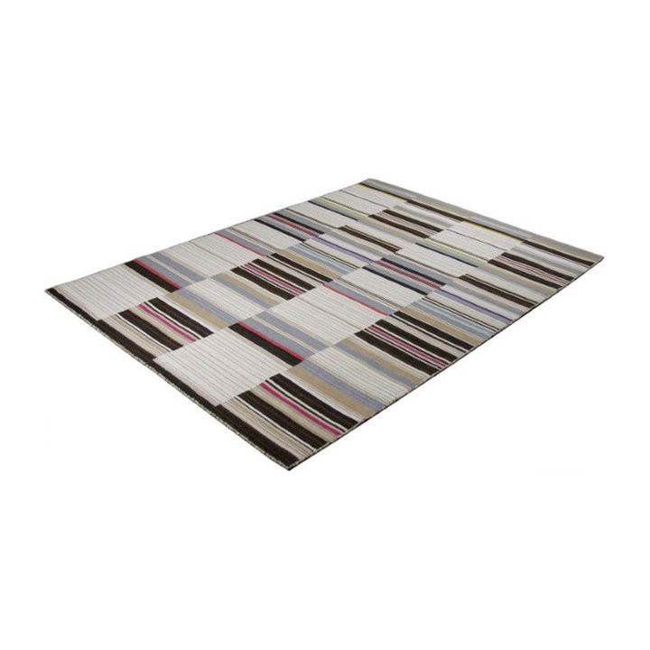 Wollen vloerkleed - Bon Multicolor/Bruin | 100% natuurlijk