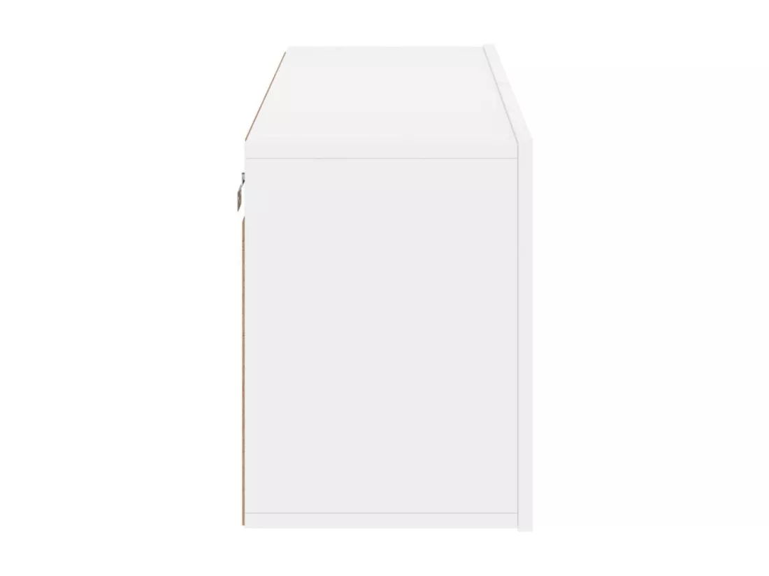 Meuble TV mural blanc 100x30x41 cm