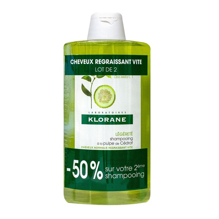 Shampooing à la pulpe de cédrat 2x400ml