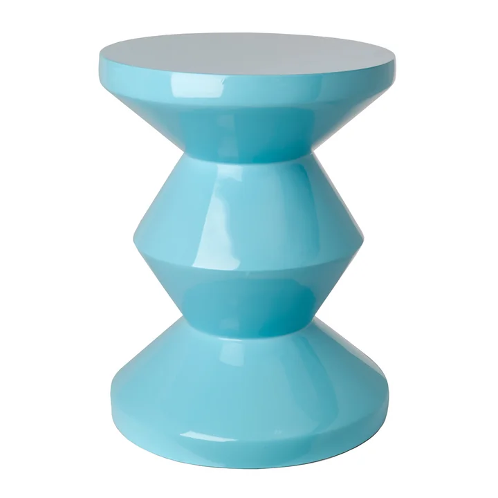 Pols Potten - Zig Zag Hocker, hellblau