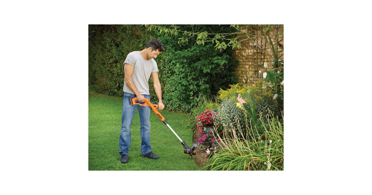 BLACK+DECKERAccu grastrimmer ST182320  (Oranje, Accu inbegrepen)