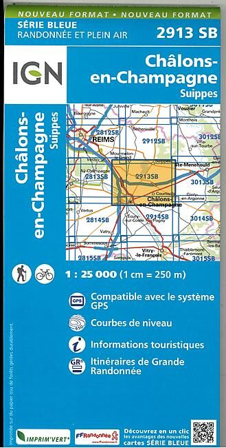 IGN - 2913 SB CHALONS EN CHAMPAGNE 1 25 000