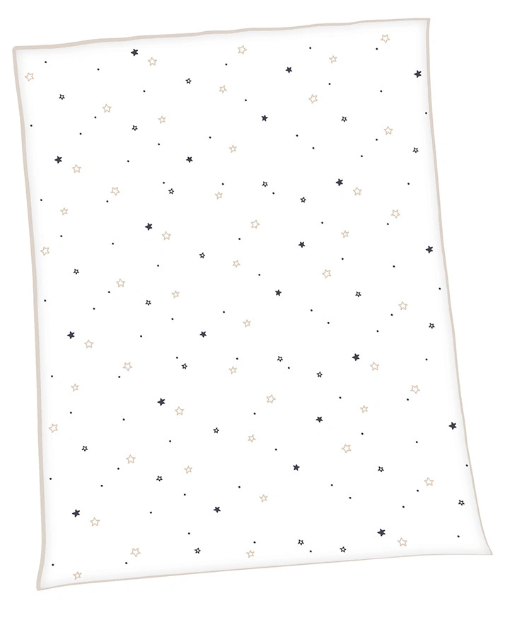 Kuscheldecke STERNCHEN (75x100) in weiß