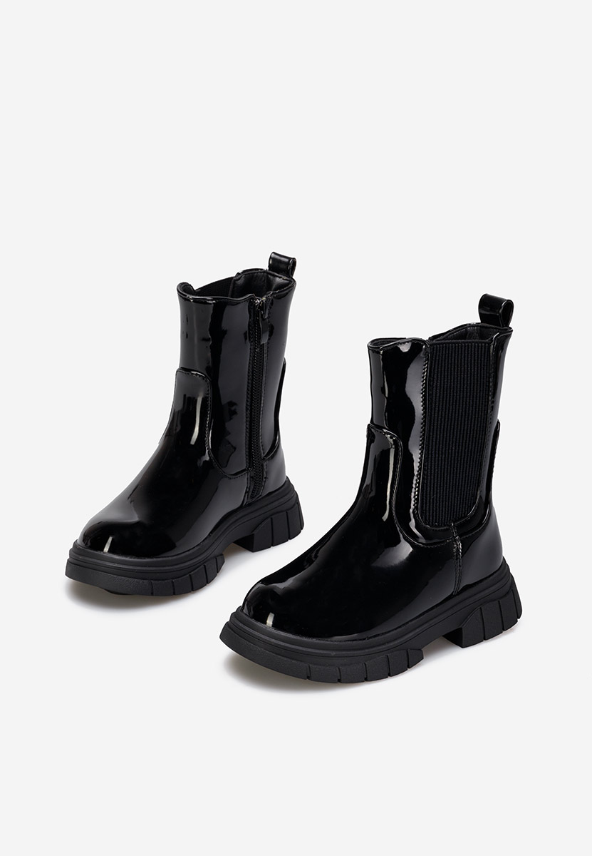 Bottines enfants noires Salerna A V2