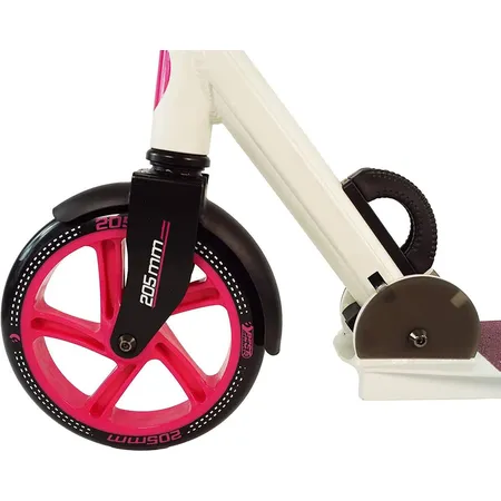 BEST Sporting Scooter 205er aus Aluminium mit ergonomischen Griffen, Tretroller in pink/weiß
